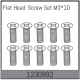 Absima - M3*10 Senkkopf-Schrauben (10 St.) (1230892)