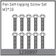 Absima - M3*16 Selbstschneidende Schrauben (10 St.)...