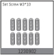 Absima - M3*10 Madenschrauben (10 St.) (1230902)
