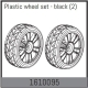Absima - Plastic wheel set - black (2 Pcs.) (1610095)