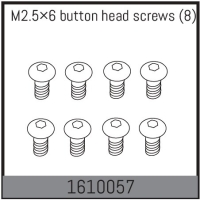 Absima - M2.5×6 button head screws (8 Pcs.) (1610057)