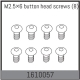 Absima - M2.5×6 button head screws (8 Pcs.) (1610057)