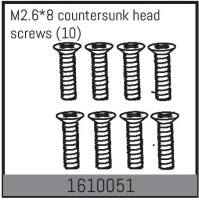 Absima - M2.6*8 countersunk head screws (10 Pcs.) (1610051)
