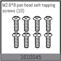 Absima - M2.6*8 pan head selt-tapping screws (10 Pcs.) (1610045)