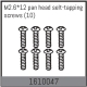 Absima - M2.6*12 pan head selt-tapping screws (10 Pcs.)...