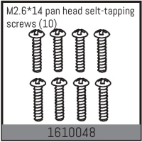 Absima - M2.6*14 pan head selt-tapping screws (10 Pcs.) (1610048)