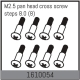 Absima - M2.5 pan head cross screw steps 8.0 (8 Pcs.)...