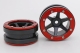 Metasafil - Beadlock Wheels PT- Slingshot Schwarz/Rot 1.9 (2 St.)&nbsp; (MT0030BR)