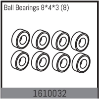 Absima - Ball Bearings 8*4*3 (8 Pcs.) (1610032)