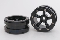 Metasafil - Beadlock Wheels PT-Safari Schwarz/Schwarz 1.9 (2 St.)  (MT0010BB)