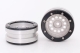 Metasafil - Beadlock Wheels PT-Bullet Silber/Schwarz 1.9 (2 St.)&nbsp; (MT0020SB)