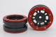 Metasafil - Beadlock Wheels PT- Distractor Schwarz/Rot 1.9 (2 St.)&nbsp; (MT0040BR)