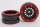 Metasafil - Beadlock Wheels PT-Bullet Schwarz/Rot 1.9 (2 St.)  (MT0020BR)