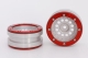 Metasafil - Beadlock Wheels PT-Bullet Silber/Rot 1.9 (2 St.)&nbsp; (MT0020SR)