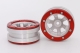 Metasafil - Beadlock Wheels PT- Claw Silber/Rot 1.9 (2...