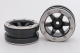 Metasafil - Beadlock Wheels PT- Wave Schwarz/Silber 1.9 (2 St.)&nbsp; (MT0070BS)