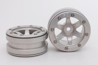 Metasafil - Beadlock Wheels PT- Wave Silber/Silber 1.9 (2 St.)  (MT0070SS)