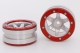 Metasafil - Beadlock Wheels PT- Wave Silber/Rot 1.9 (2 St.)&nbsp; (MT0070SR)