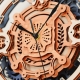 Lasercut - Holzbausatz Romantischer Wanduhr