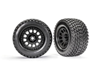 Traxxas - Gravix Racing-Reifen auf schwarzen XRT-Felgen (2) (TRX7872)