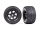 Traxxas - Gravix Racing-Reifen auf schwarzen X-Maxx-Felgen (2) (TRX7877)