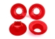 Traxxas - Felgen-Abdeckung rot (4)  für 9572 Felgen...