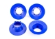Traxxas - Felgen-Abdeckung blau (4)  für 9572 Felgen...