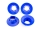Traxxas - Felgen-Abdeckung blau (4)  für 9572 Felgen (TRX9569X)