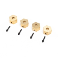 Horizon Hobby - Hex Hubs, Brass (7g) (4): UTB18 (AXI312005)