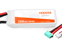 Modster - LiPo Pack 3S 11,1V 2200 mAh 45C (MPX) MODSTER WhiteLine (MD11811)