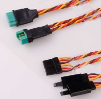 Robbe Modellsport - Kabelsatz für 2 Servos MPX Hochstrom Stecker System auf Graupner/UNI 300mm 22AWG/0,32²mm 1 Satz