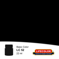 Krick - Glänzend Schwarz 22 ml   Lifecolor Acryl Farbe (LC52)