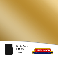 Krick - Glänzend Gold 22 ml   Lifecolor Acryl Farbe (LC75)
