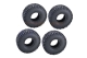 Hoeco - 1.0 HighGrip-Gummi-Reifen mit Einlagen 53x20,5mm...