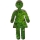 3D Print Lab - Toilet sign woman made of bioplastic and real Iceland moss