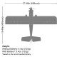 UMX Turbo Timber Evolution BNF Basic - 698mm
