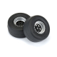 Horizon Hobby - 1/16 Reaction Rr Tires MTD 7mm Blk/Sil:MiniDrag(2) (PRO1021810)
