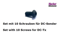 Jeti - Replacement screws for back plate DC-24 II transmitter (10 pieces)