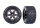 Traxxas - Reifen auf Felge RXT graphite-grau-verchromt...