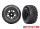 Traxxas - Reifen auf Felge schwarz mit Sledhammer belted (TRX9573)