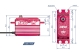 MIBO Drift King Alu Red Programmable (RWD Drift Spec/33.0kg/8.4V) Brushless Servo