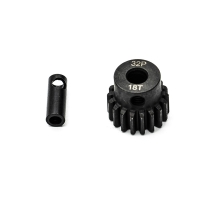 Konect - Metall Motor Zahnrad 32DP, 18 Zahnrad, 5mm bohrung mit 3,17mm Adapter