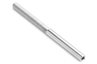 Stahl Löthülse ohne Schlitz M2, d=1,0mm (10 Stück)