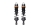 Hobbytech - Big Bore 15mm Racing Stoßdämpfer Set vorne, 128mm, 2 Stück