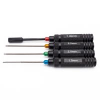 Hobbytech - Innensechskant Schlüsselset 1,5/2/2,5mm + steckschlüssel 7mm