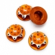 Hobbytech - Radmuttern extra leicht 1mm Alu - orange