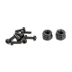 Hobbytech - Crawler Reifen &quot;Climber&quot; 106/36 mit Einlagen + Felgen schwarz, 2 St&uuml;ck