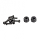 Hobbytech - Crawler Reifen &quot;Climber&quot; 106/36 mit Einlagen + Felgen schwarz, 2 St&uuml;ck