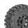 Hobbytech - Crawler Reifen "Climber" 106/36 mit Einlagen + Felgen schwarz, 2 Stück