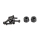 Hobbytech - Crawler Reifen "Climber" 106/36 mit Einlagen + Felgen schwarz, 2 Stück